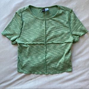 Green Crop Top